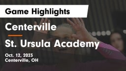 Centerville vs St. Ursula Academy Game Highlights - Oct. 12, 2023