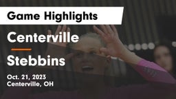 Centerville vs Stebbins  Game Highlights - Oct. 21, 2023