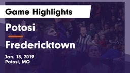 Potosi  vs Fredericktown  Game Highlights - Jan. 18, 2019