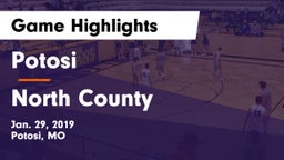 Potosi  vs North County  Game Highlights - Jan. 29, 2019