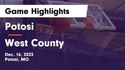 Potosi  vs West County  Game Highlights - Dec. 16, 2023