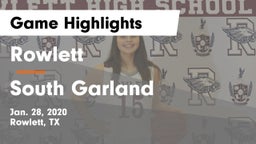 Rowlett  vs South Garland  Game Highlights - Jan. 28, 2020