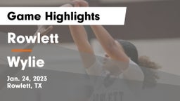 Rowlett  vs Wylie  Game Highlights - Jan. 24, 2023