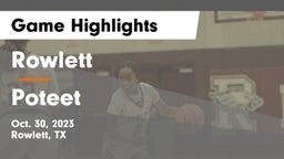 Rowlett  vs Poteet  Game Highlights - Oct. 30, 2023