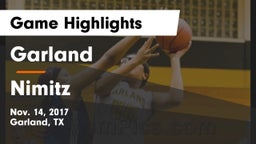 Garland  vs Nimitz  Game Highlights - Nov. 14, 2017