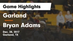 Garland  vs Bryan Adams Game Highlights - Dec. 28, 2017