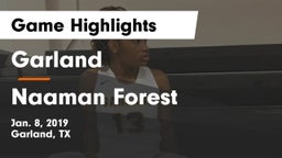 Garland  vs Naaman Forest  Game Highlights - Jan. 8, 2019
