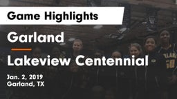 Garland  vs Lakeview Centennial  Game Highlights - Jan. 2, 2019