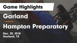 Garland  vs Hampton Preparatory Game Highlights - Dec. 28, 2018