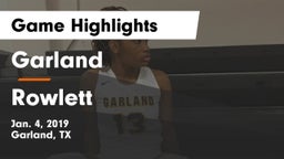 Garland  vs Rowlett  Game Highlights - Jan. 4, 2019