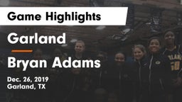 Garland  vs Bryan Adams  Game Highlights - Dec. 26, 2019
