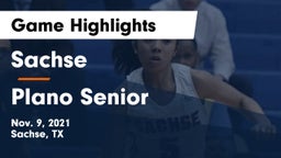 Sachse  vs Plano Senior  Game Highlights - Nov. 9, 2021