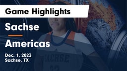 Sachse  vs Americas  Game Highlights - Dec. 1, 2023