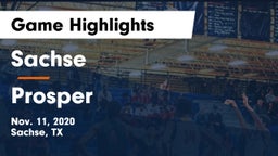 Sachse  vs Prosper  Game Highlights - Nov. 11, 2020