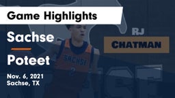 Sachse  vs Poteet  Game Highlights - Nov. 6, 2021