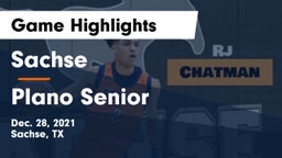 Sachse  vs Plano Senior  Game Highlights - Dec. 28, 2021