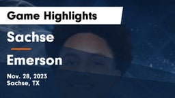 Sachse  vs Emerson  Game Highlights - Nov. 28, 2023