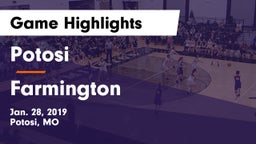 Potosi  vs Farmington  Game Highlights - Jan. 28, 2019