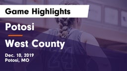 Potosi  vs West County  Game Highlights - Dec. 10, 2019