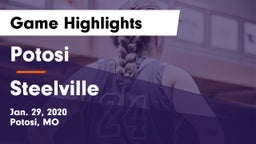 Potosi  vs Steelville  Game Highlights - Jan. 29, 2020