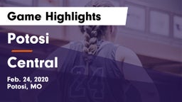 Potosi  vs Central  Game Highlights - Feb. 24, 2020