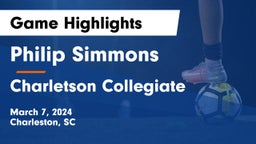 Philip Simmons  vs Charletson Collegiate Game Highlights - March 7, 2024