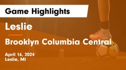 Leslie  vs Brooklyn Columbia Central Game Highlights - April 16, 2024