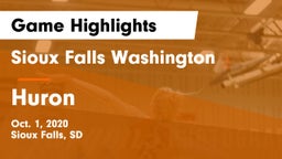 Sioux Falls Washington  vs Huron  Game Highlights - Oct. 1, 2020