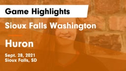 Sioux Falls Washington  vs Huron  Game Highlights - Sept. 28, 2021