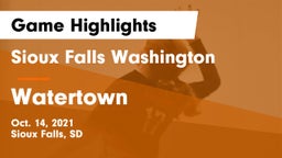 Sioux Falls Washington  vs Watertown  Game Highlights - Oct. 14, 2021