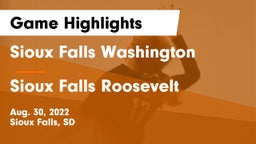Sioux Falls Washington  vs Sioux Falls Roosevelt  Game Highlights - Aug. 30, 2022