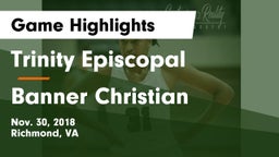Trinity Episcopal  vs Banner Christian Game Highlights - Nov. 30, 2018