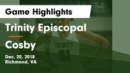 Trinity Episcopal  vs Cosby  Game Highlights - Dec. 20, 2018