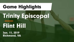 Trinity Episcopal  vs Flint Hill  Game Highlights - Jan. 11, 2019