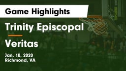 Trinity Episcopal  vs Veritas Game Highlights - Jan. 10, 2020