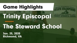 Trinity Episcopal  vs The Steward School Game Highlights - Jan. 25, 2020
