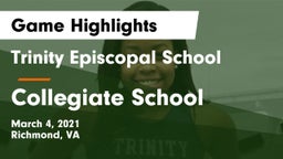 Trinity Episcopal School vs Collegiate School Game Highlights - March 4, 2021