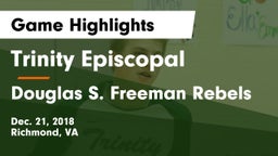 Trinity Episcopal  vs Douglas S. Freeman Rebels Game Highlights - Dec. 21, 2018