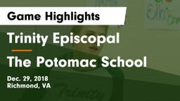 Trinity Episcopal  vs The Potomac School Game Highlights - Dec. 29, 2018