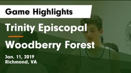 Trinity Episcopal  vs Woodberry Forest Game Highlights - Jan. 11, 2019