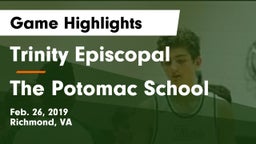 Trinity Episcopal  vs The Potomac School Game Highlights - Feb. 26, 2019