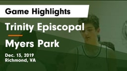 Trinity Episcopal  vs Myers Park Game Highlights - Dec. 13, 2019