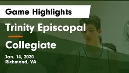 Trinity Episcopal  vs Collegiate Game Highlights - Jan. 14, 2020