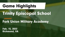 Trinity Episcopal School vs Fork Union Military Academy Game Highlights - Feb. 15, 2022
