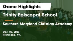 Trinity Episcopal School vs Southern Maryland Christian Academy Game Highlights - Dec. 28, 2023