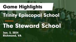 Trinity Episcopal School vs The Steward School Game Highlights - Jan. 3, 2024