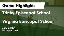 Trinity Episcopal School vs Virginia Episcopal School Game Highlights - Jan. 6, 2024