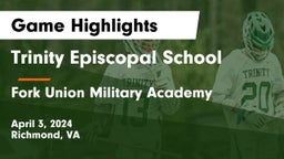Trinity Episcopal School vs Fork Union Military Academy Game Highlights - April 3, 2024