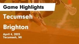 Tecumseh  vs Brighton  Game Highlights - April 4, 2023
