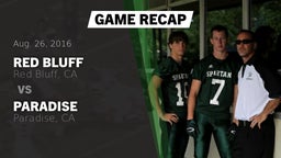 Recap: Red Bluff  vs. Paradise  2016